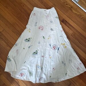 Caroline Constas White Skirt